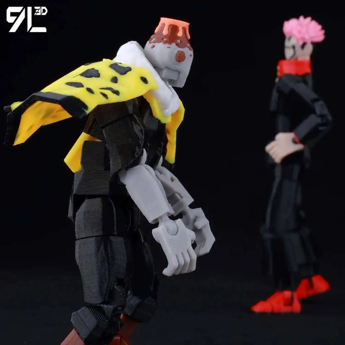 Figurine Articulée 3D Jujutsu Kaisen 13+ cm | Fushiguro Toji, Gojo Satoru, Yuji - Pièces Interchangeables|Impression 3D - RukaCraft