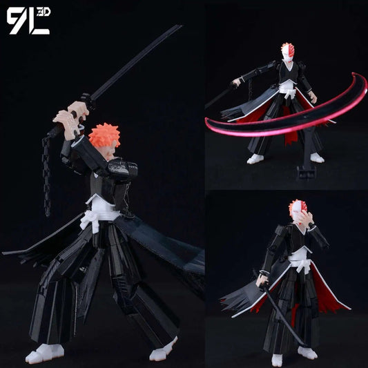 Figurine Articulée 9L3D 13cm Multi - Anime | Collection Personnages (Bleach, One Punch Man, Naruto, etc.) | Impression 3D - RukaCraft