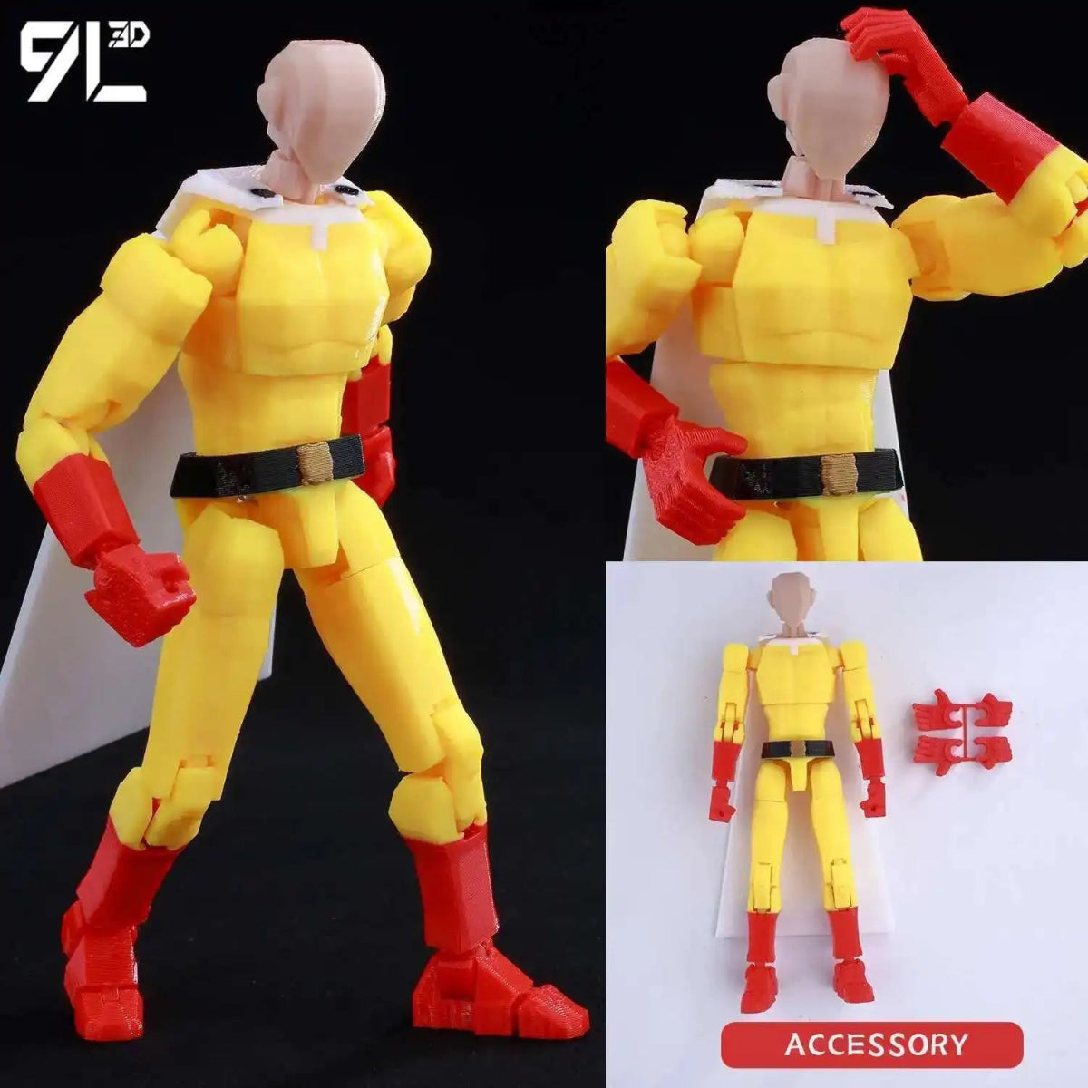 Figurine Articulée 9L3D 13cm Multi - Anime | Collection Personnages (Bleach, One Punch Man, Naruto, etc.) | Impression 3D - RukaCraft