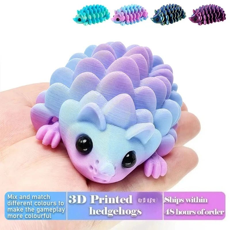 Figurine Articulée d’Hérisson Imprimée en 3D | Décoration de Bureau et Objet Collection - Cadeau Créatif - RukaCraft