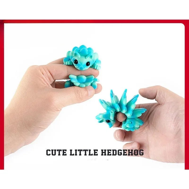 Figurine Articulée d’Hérisson Imprimée en 3D | Décoration de Bureau et Objet Collection - Cadeau Créatif - RukaCraft