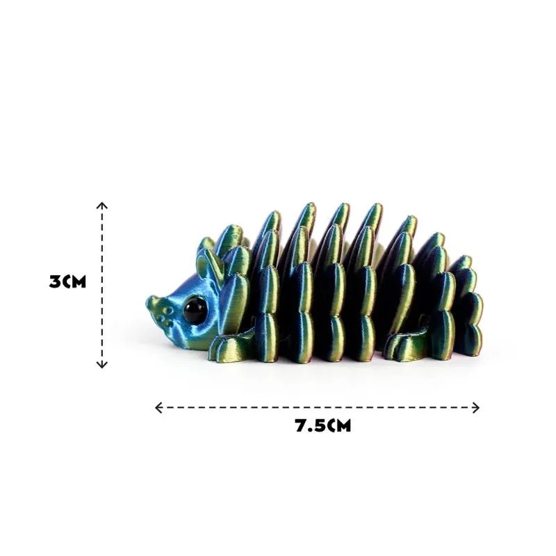 Figurine Articulée d’Hérisson Imprimée en 3D | Décoration de Bureau et Objet Collection - Cadeau Créatif - RukaCraft