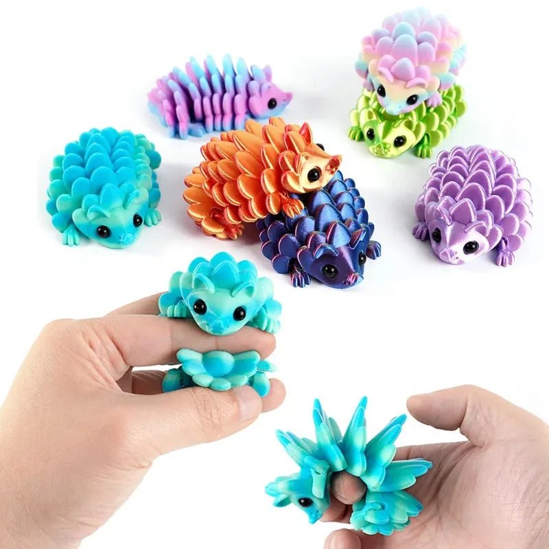Figurine Articulée d’Hérisson Imprimée en 3D | Décoration de Bureau et Objet Collection - Cadeau Créatif - RukaCraft