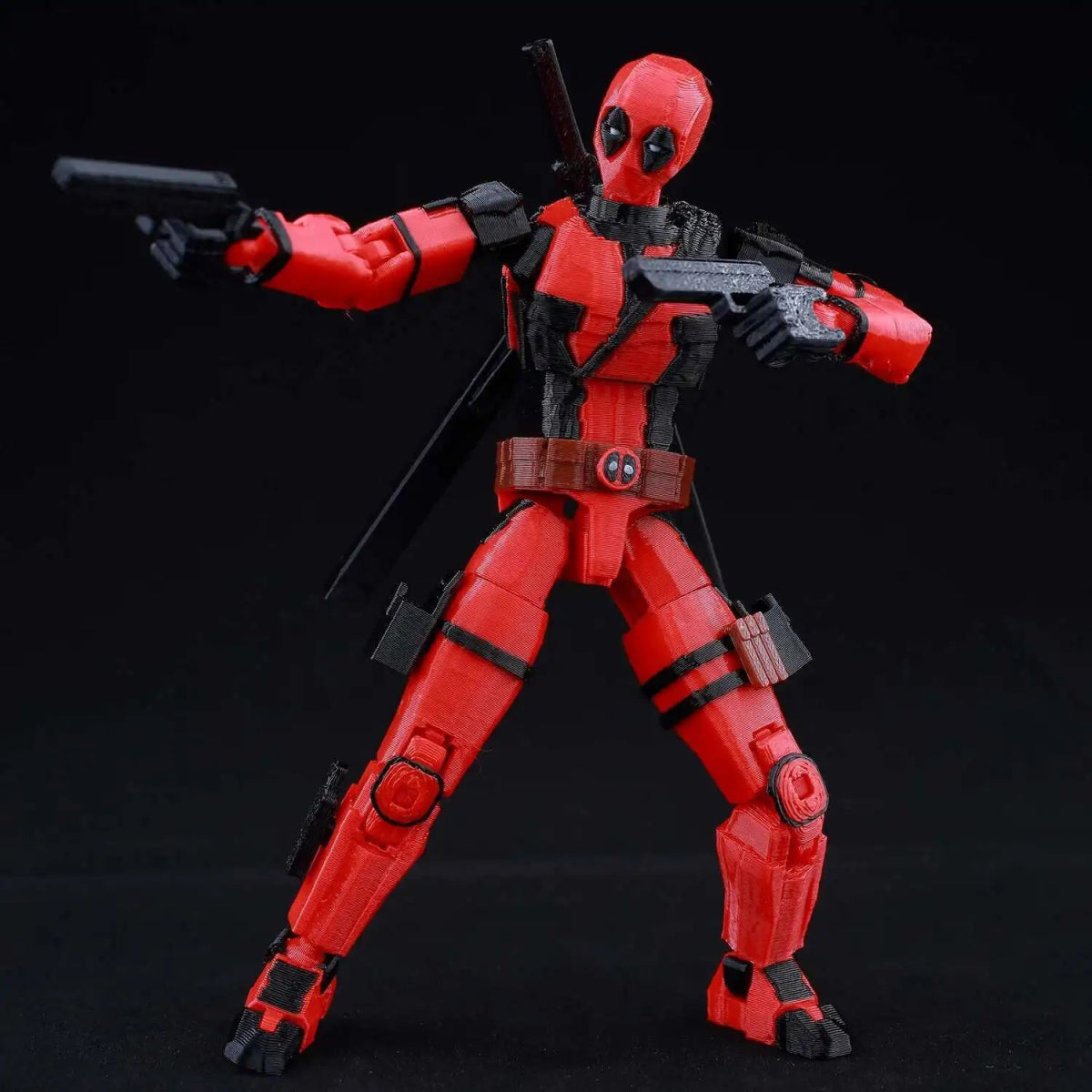 Figurine Deadpool Articulée 9L3D 14cm | Personnage Marvel - Collection Modèle 3D Pièces Interchangeables | Impression 3D - RukaCraft