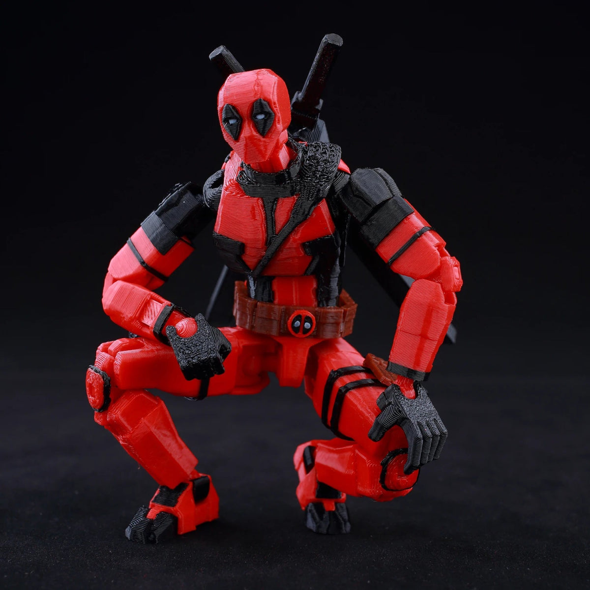Figurine Deadpool Articulée 9L3D 14cm | Personnage Marvel - Collection Modèle 3D Pièces Interchangeables | Impression 3D - RukaCraft