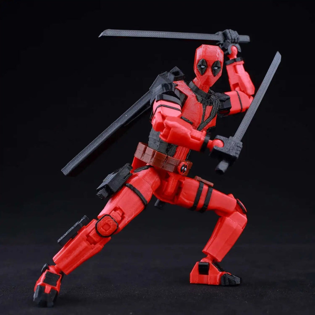 Figurine Deadpool Articulée 9L3D 14cm | Personnage Marvel - Collection Modèle 3D Pièces Interchangeables | Impression 3D - RukaCraft