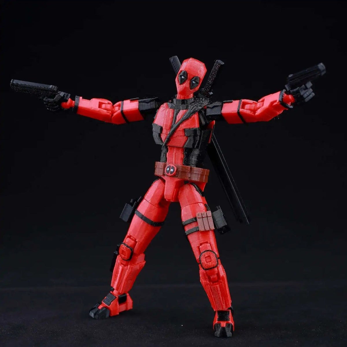 Figurine Deadpool Articulée 9L3D 14cm | Personnage Marvel - Collection Modèle 3D Pièces Interchangeables | Impression 3D - RukaCraft