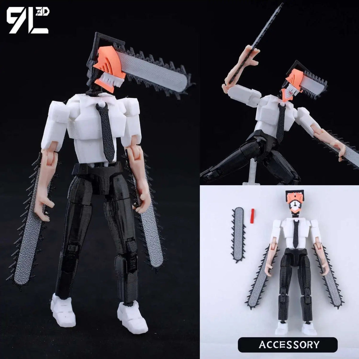 Figurine Deadpool Articulée 9L3D 14cm | Personnage Marvel - Collection Modèle 3D Pièces Interchangeables | Impression 3D - RukaCraft