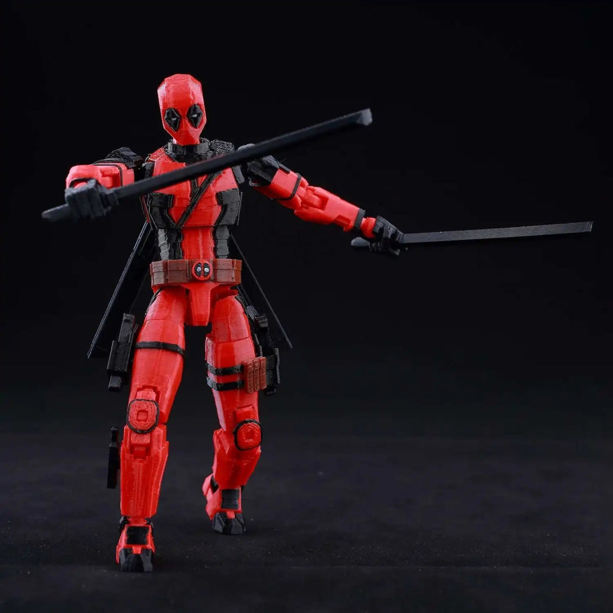 Figurine Deadpool Articulée 9L3D 14cm | Personnage Marvel - Collection Modèle 3D Pièces Interchangeables | Impression 3D - RukaCraft
