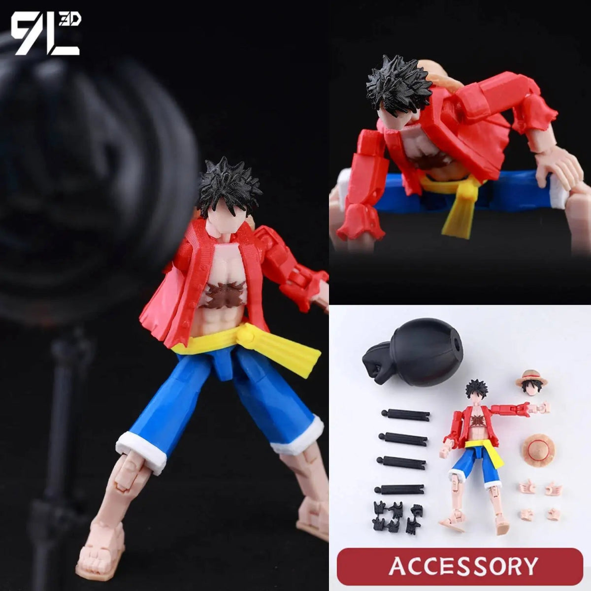 Figurine Demon Slayer Mahoraga 14cm Articulée | Modèle 9L3D Collection - Pièces Interchangeables | Impression 3D - RukaCraft