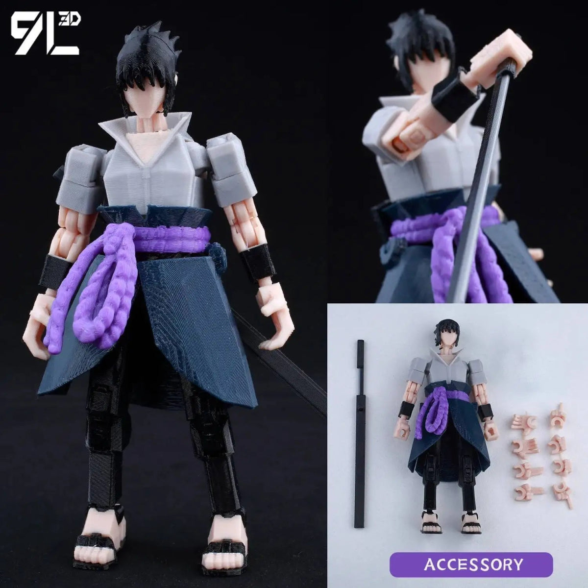 Figurine Demon Slayer Mahoraga 14cm Articulée | Modèle 9L3D Collection - Pièces Interchangeables | Impression 3D - RukaCraft