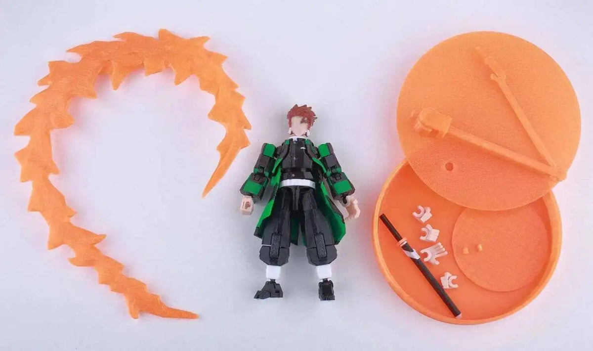 Figurine Demon Slayer Mahoraga 14cm Articulée | Modèle 9L3D Collection - Pièces Interchangeables | Impression 3D - RukaCraft