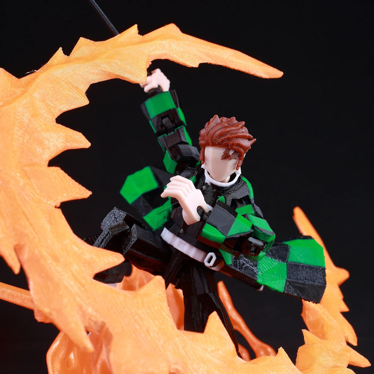 Figurine Demon Slayer Mahoraga 14cm Articulée | Modèle 9L3D Collection - Pièces Interchangeables | Impression 3D - RukaCraft