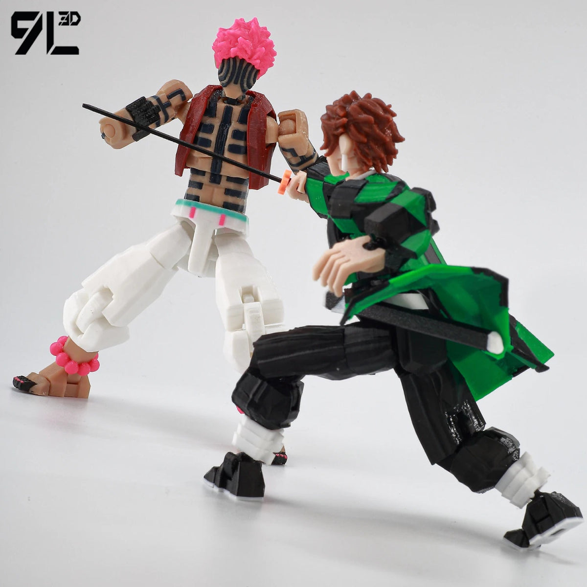 Figurine Demon Slayer Mahoraga 14cm Articulée | Modèle 9L3D Collection - Pièces Interchangeables | Impression 3D - RukaCraft