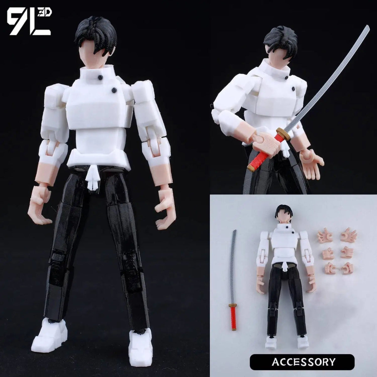 Figurine Demon Slayer Mahoraga 14cm Articulée | Modèle 9L3D Collection - Pièces Interchangeables | Impression 3D - RukaCraft