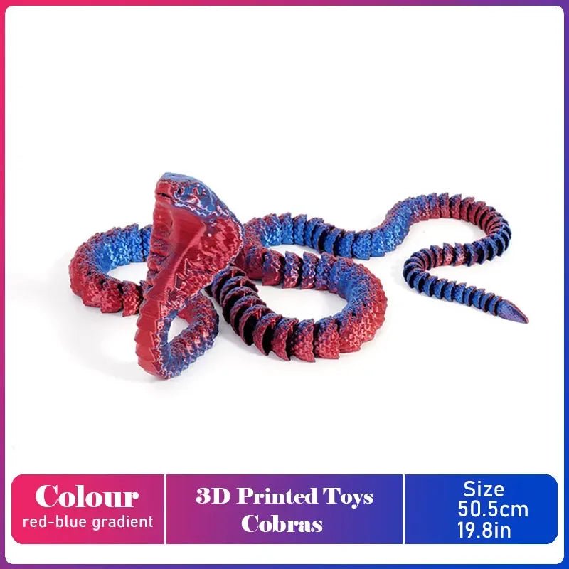 Figurine Dragon Articulée Imprimée en 3D | Modèle Décoratif avec Joints Mobiles | PLA Écologique - RukaCraft