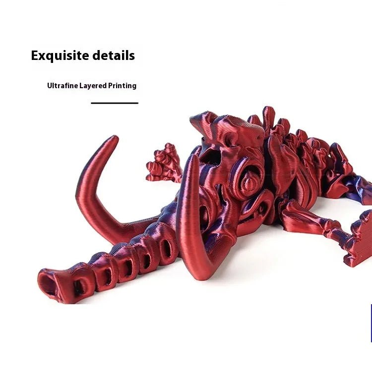 Figurine Dragon Articulée Imprimée en 3D | Modèle Décoratif avec Joints Mobiles | PLA Écologique - RukaCraft