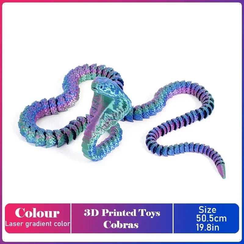 Figurine Dragon Articulée Imprimée en 3D | Modèle Décoratif avec Joints Mobiles | PLA Écologique - RukaCraft