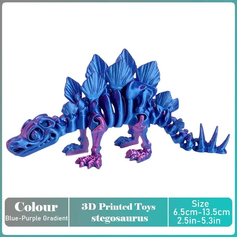 Figurine Dragon Articulée Imprimée en 3D | Modèle Décoratif avec Joints Mobiles | PLA Écologique - RukaCraft