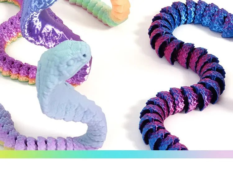 Figurine Dragon Articulée Imprimée en 3D | Modèle Décoratif avec Joints Mobiles | PLA Écologique - RukaCraft