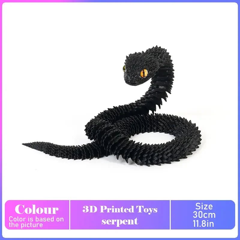 Figurine Dragon Articulée Imprimée en 3D | Modèle Décoratif avec Joints Mobiles | PLA Écologique - RukaCraft