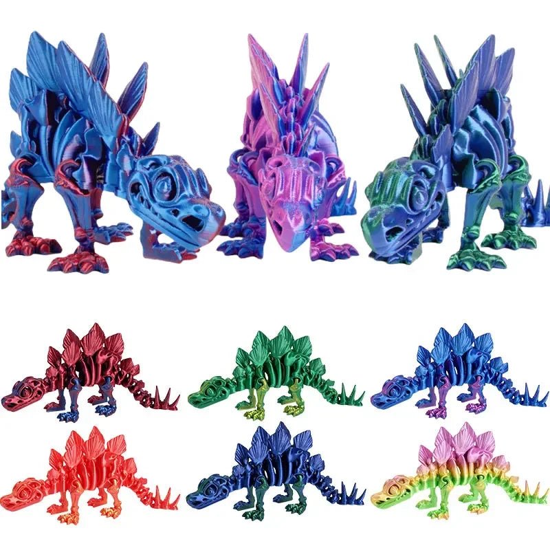 Figurine Dragon Articulée Imprimée en 3D | Modèle Décoratif avec Joints Mobiles | PLA Écologique - RukaCraft