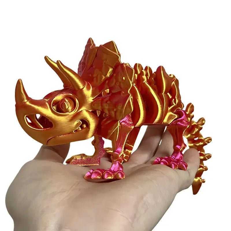 Figurine Dragon Articulée Imprimée en 3D | Modèle Décoratif avec Joints Mobiles | PLA Écologique - RukaCraft