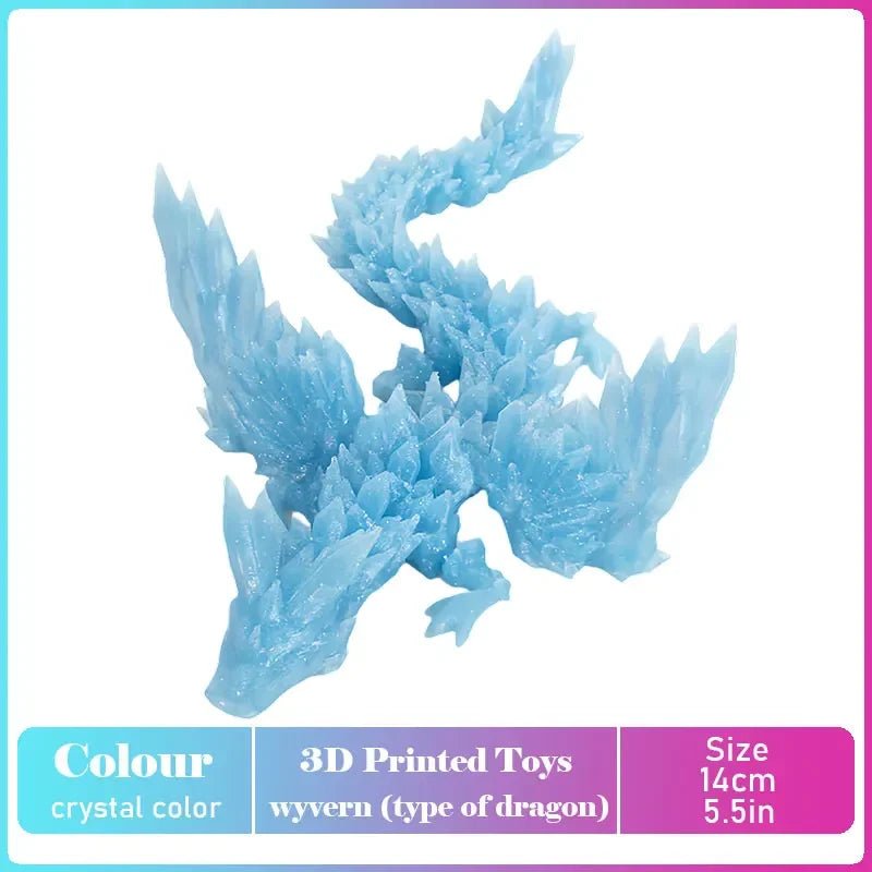 Figurine Dragon Articulée Imprimée en 3D | Modèle Décoratif avec Joints Mobiles | PLA Écologique - RukaCraft