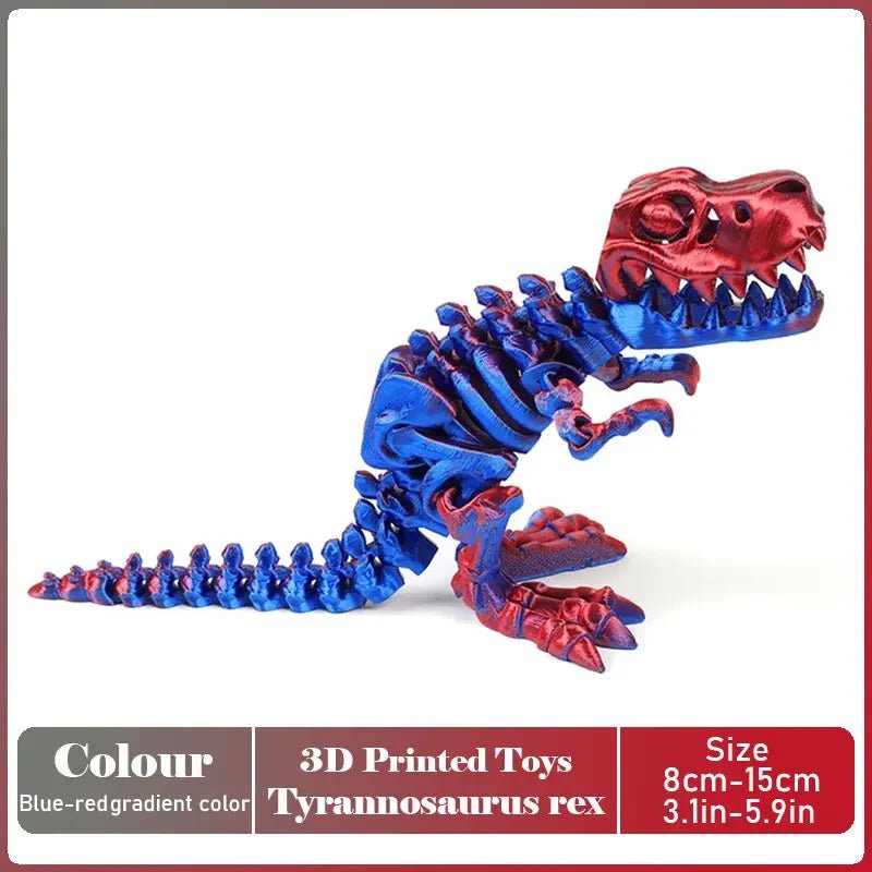 Figurine Dragon Articulée Imprimée en 3D | Modèle Décoratif avec Joints Mobiles | PLA Écologique - RukaCraft