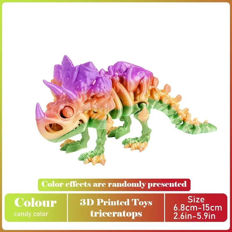 Figurine Dragon Articulée Imprimée en 3D | Modèle Décoratif avec Joints Mobiles | PLA Écologique - RukaCraft