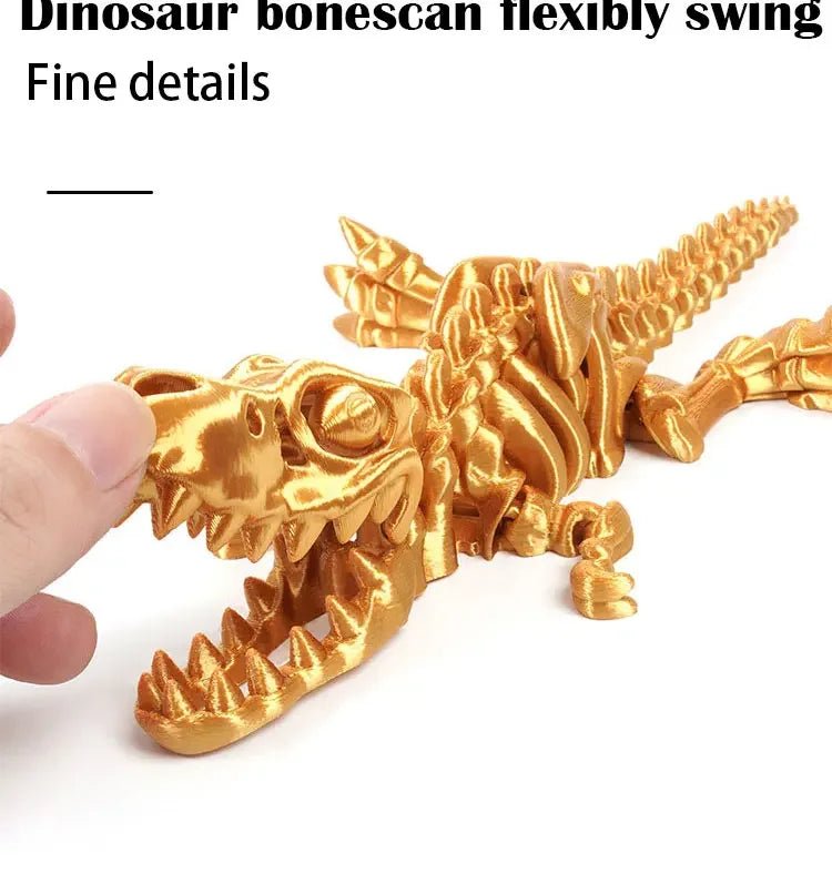 Figurine Dragon Articulée Imprimée en 3D | Modèle Décoratif avec Joints Mobiles | PLA Écologique - RukaCraft