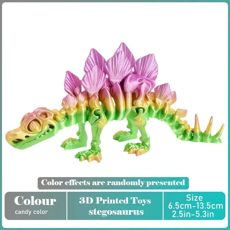 Figurine Dragon Articulée Imprimée en 3D | Modèle Décoratif avec Joints Mobiles | PLA Écologique - RukaCraft