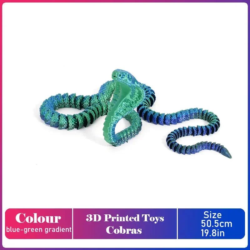 Figurine Dragon Articulée Imprimée en 3D | Modèle Décoratif avec Joints Mobiles | PLA Écologique - RukaCraft