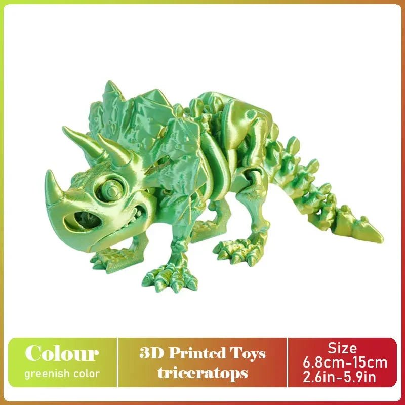 Figurine Dragon Articulée Imprimée en 3D | Modèle Décoratif avec Joints Mobiles | PLA Écologique - RukaCraft