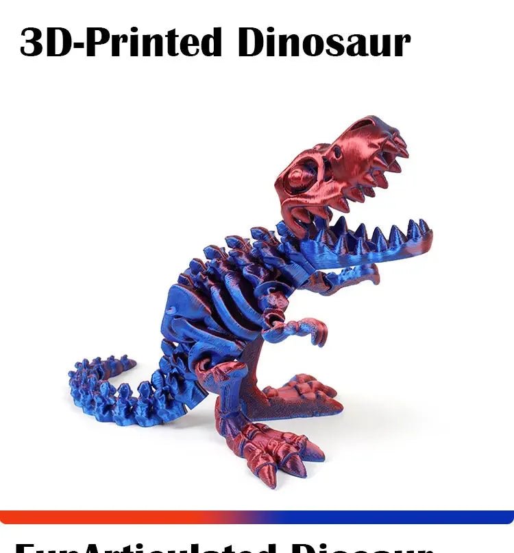 Figurine Dragon Articulée Imprimée en 3D | Modèle Décoratif avec Joints Mobiles | PLA Écologique - RukaCraft