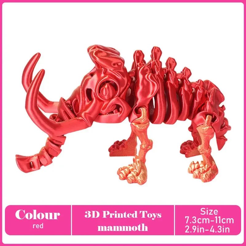 Figurine Dragon Articulée Imprimée en 3D | Modèle Décoratif avec Joints Mobiles | PLA Écologique - RukaCraft