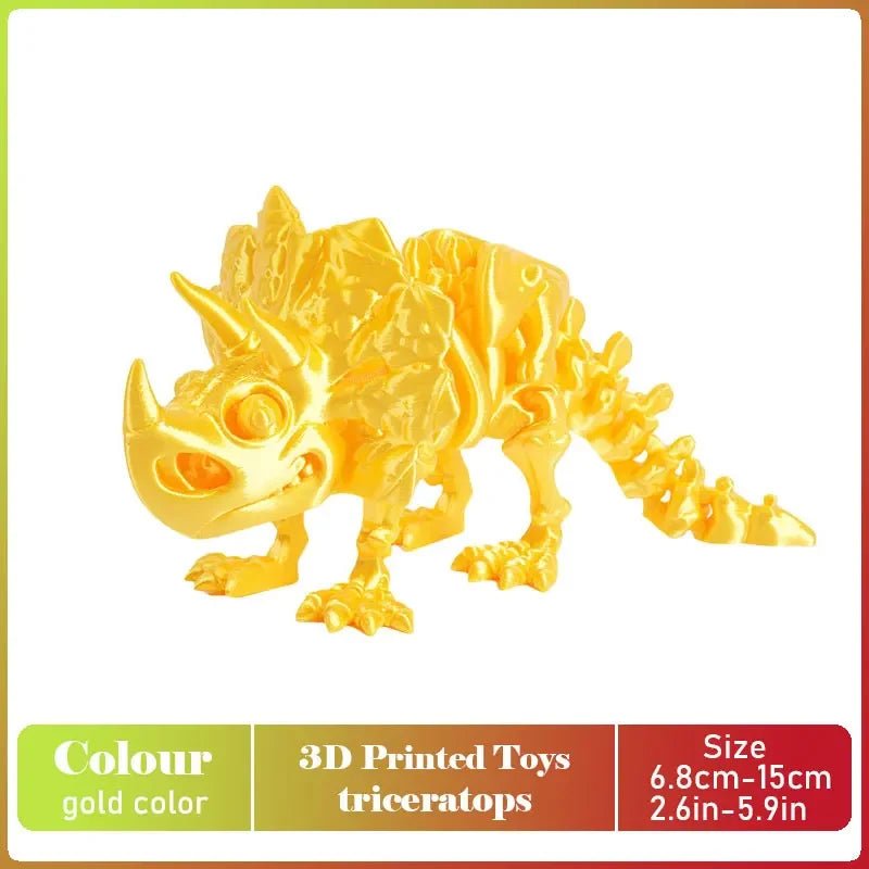 Figurine Dragon Articulée Imprimée en 3D | Modèle Décoratif avec Joints Mobiles | PLA Écologique - RukaCraft