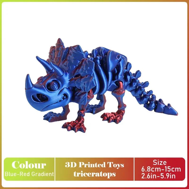 Figurine Dragon Articulée Imprimée en 3D | Modèle Décoratif avec Joints Mobiles | PLA Écologique - RukaCraft