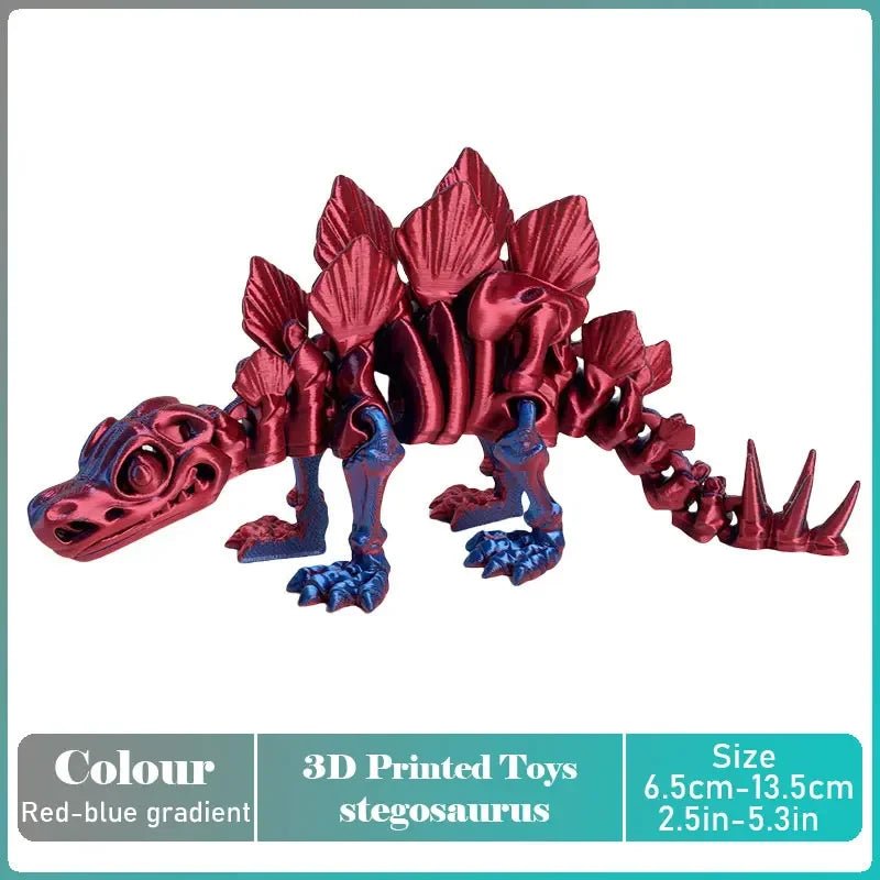 Figurine Dragon Articulée Imprimée en 3D | Modèle Décoratif avec Joints Mobiles | PLA Écologique - RukaCraft