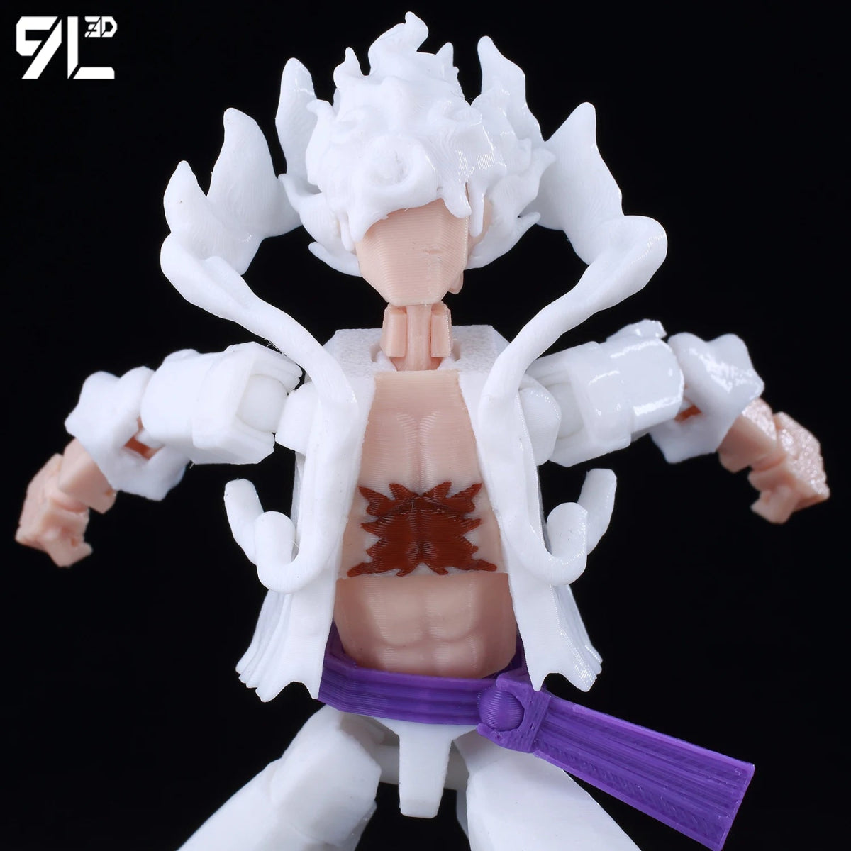 Figurine ONE PIECE Articulée 14cm | Zoro, Ace, Luffy - Modèle Collection 3D Pièces Interchangeables | Impression 3D - RukaCraft
