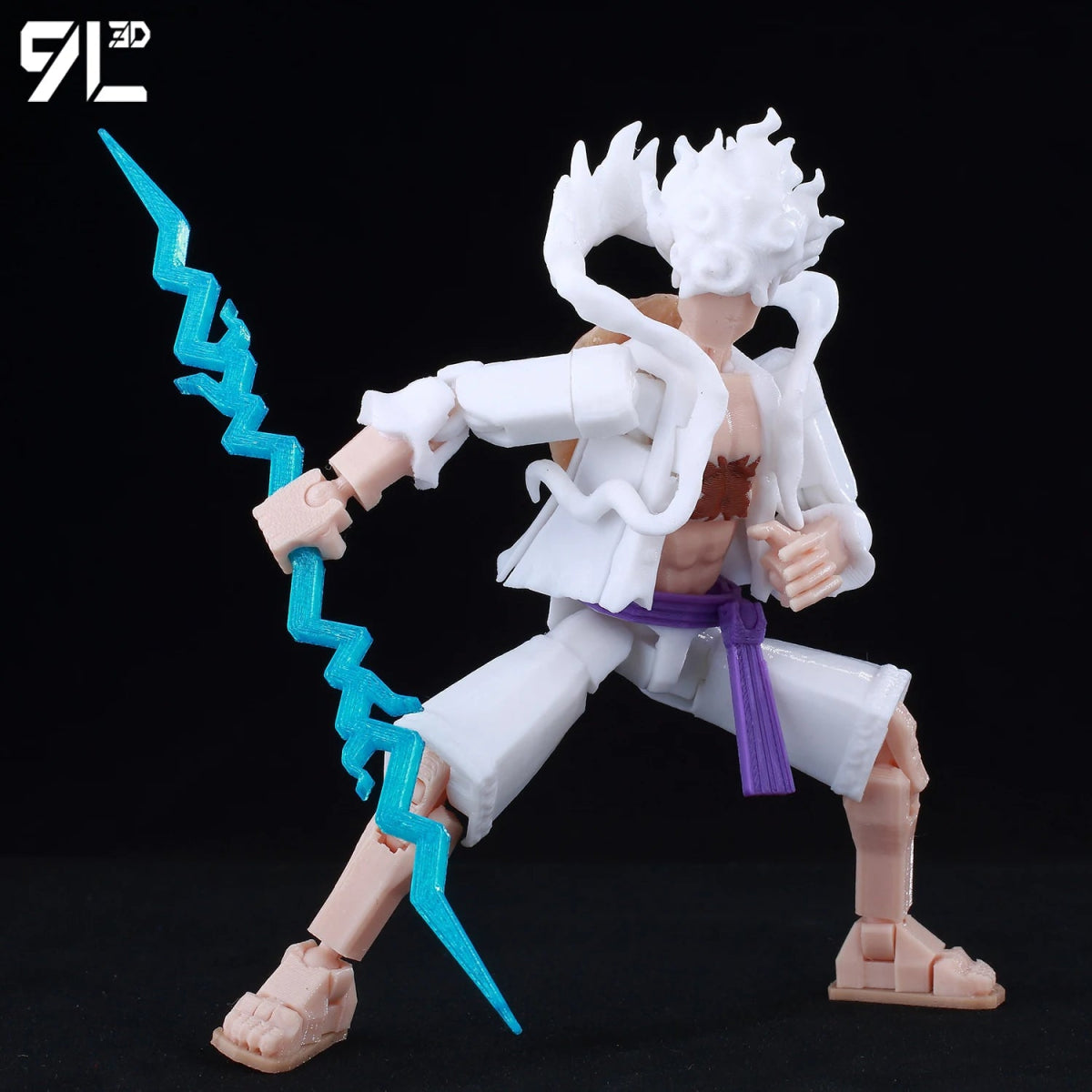 Figurine ONE PIECE Articulée 14cm | Zoro, Ace, Luffy - Modèle Collection 3D Pièces Interchangeables | Impression 3D - RukaCraft