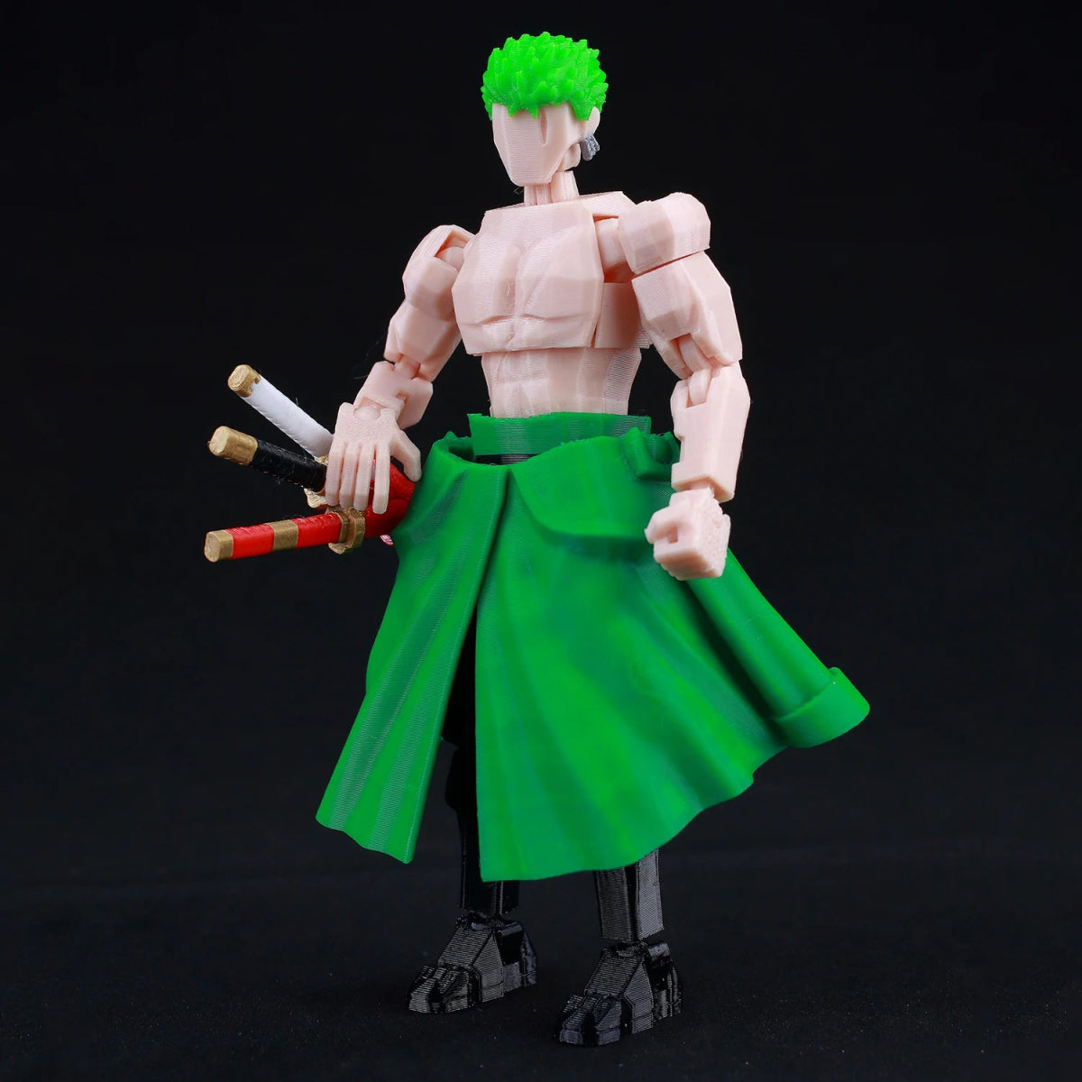 Figurine ONE PIECE Articulée 14cm | Zoro, Ace, Luffy - Modèle Collection 3D Pièces Interchangeables | Impression 3D - RukaCraft