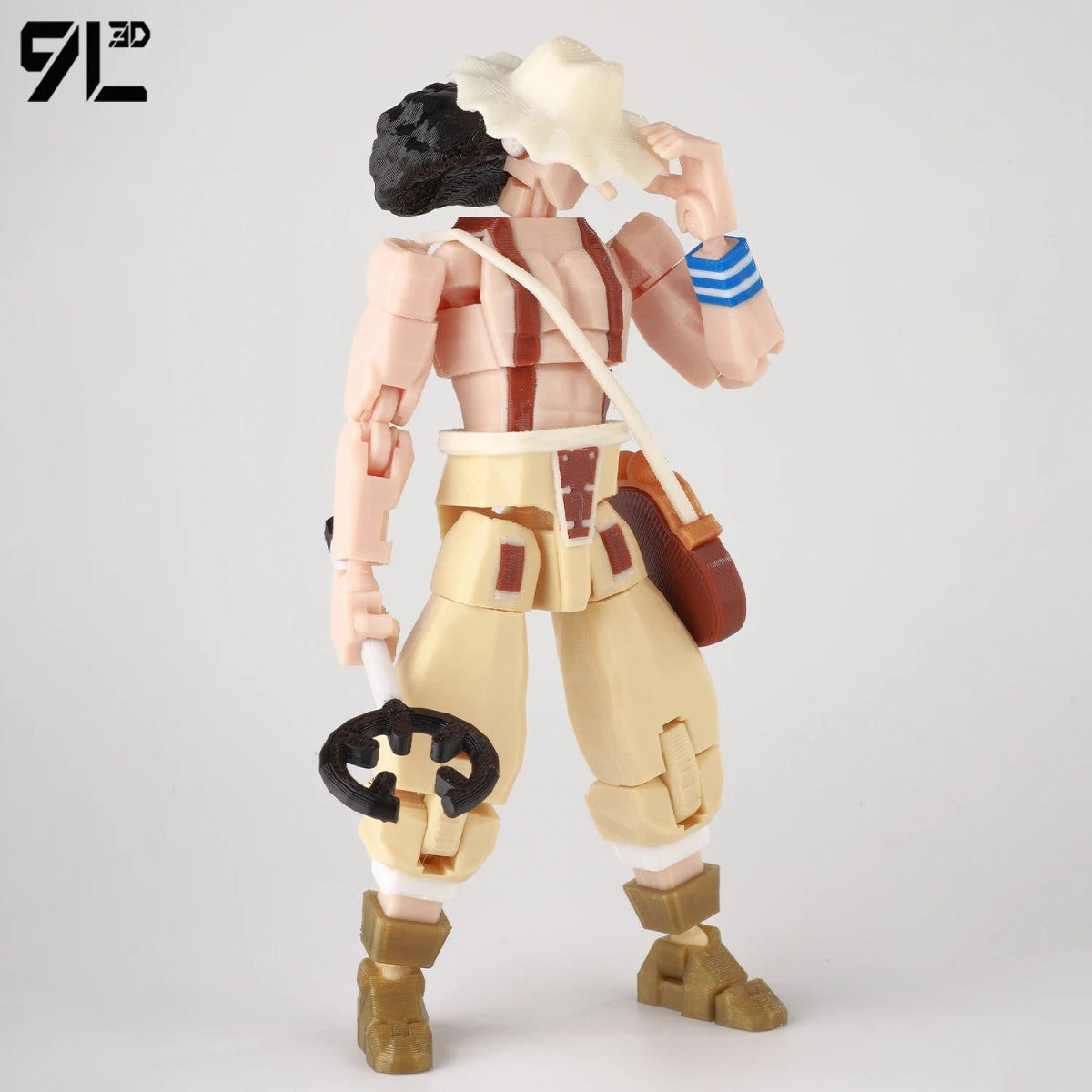 Figurine ONE PIECE Articulée 14cm | Zoro, Ace, Luffy - Modèle Collection 3D Pièces Interchangeables | Impression 3D - RukaCraft