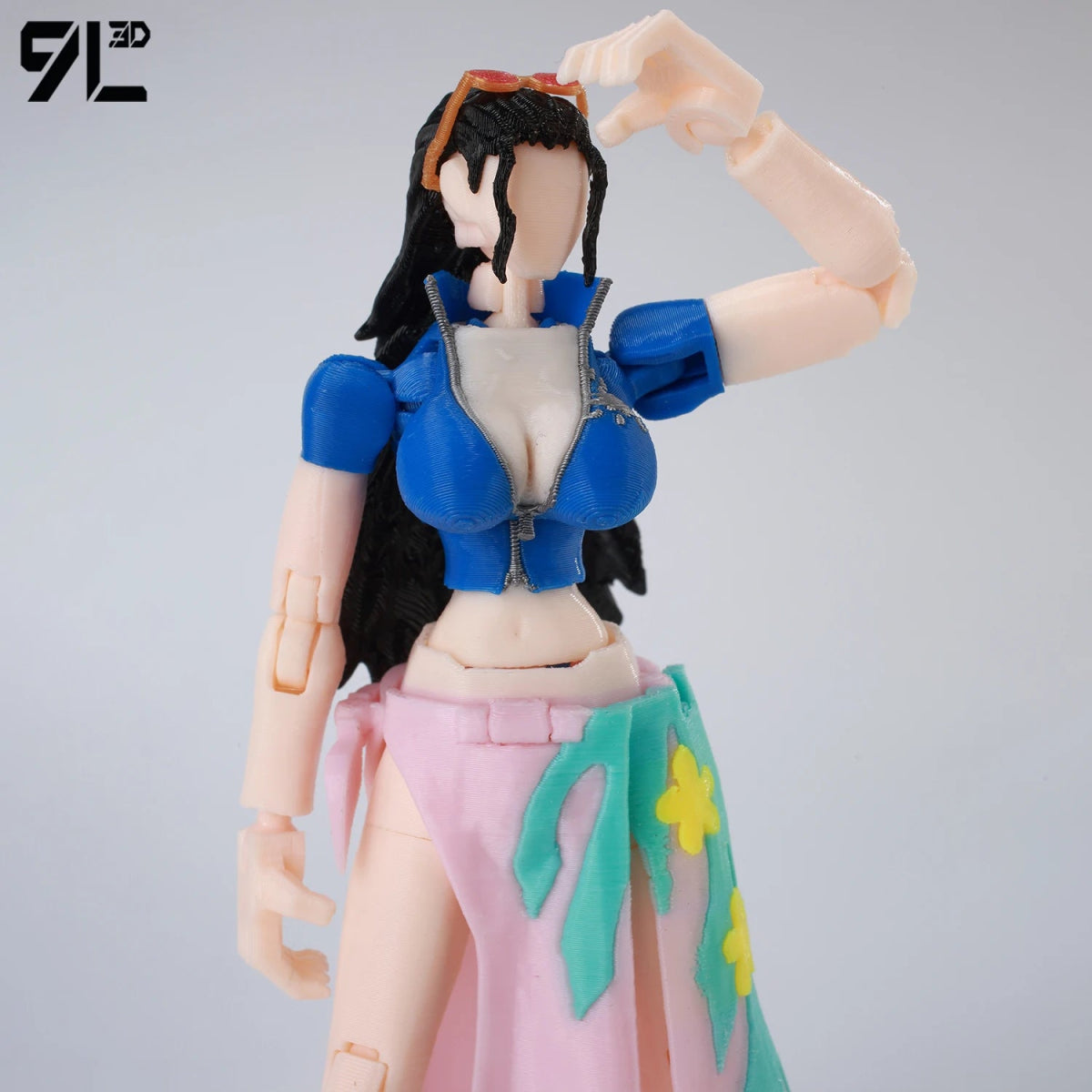 Figurine ONE PIECE Articulée 14cm | Zoro, Ace, Luffy - Modèle Collection 3D Pièces Interchangeables | Impression 3D - RukaCraft