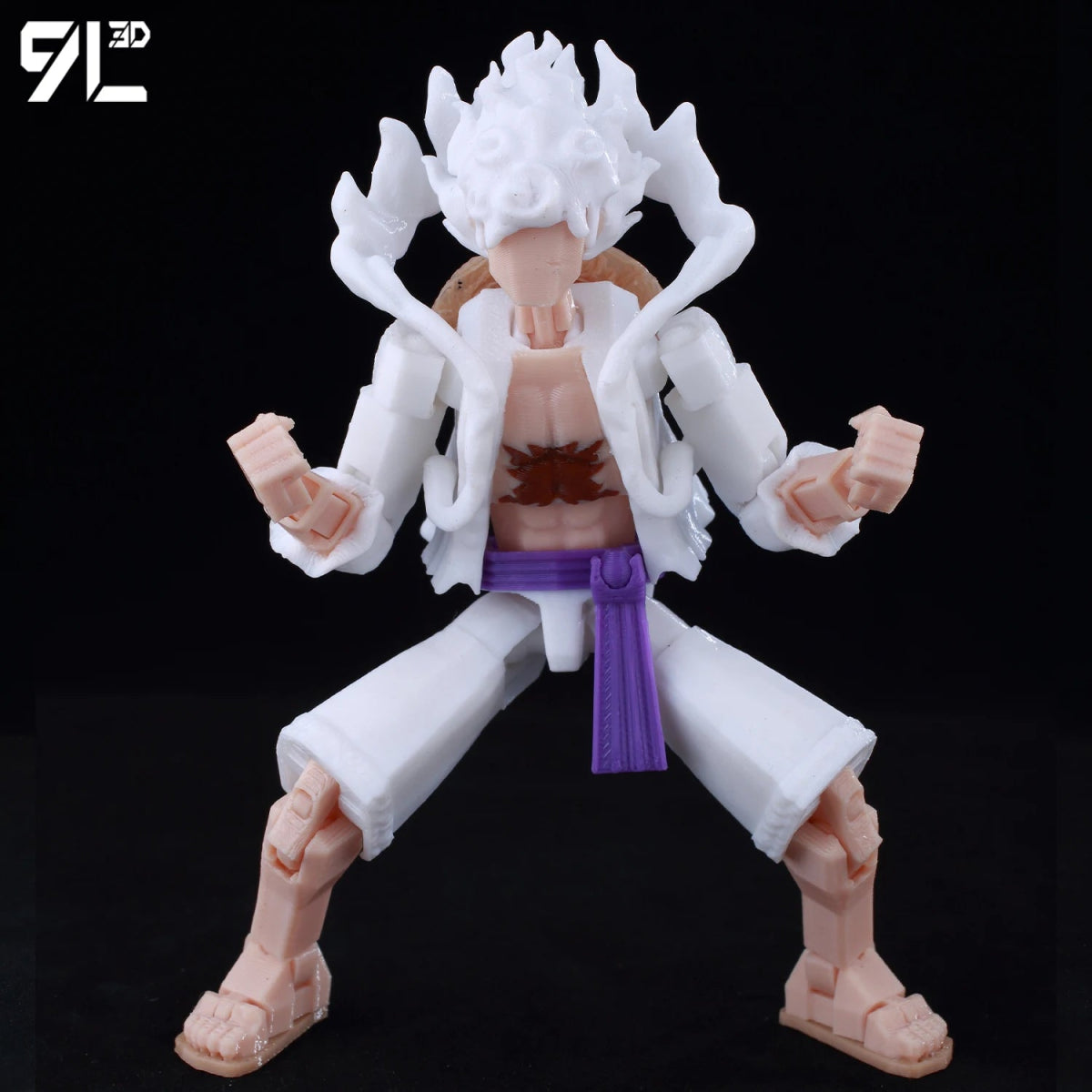 Figurine ONE PIECE Articulée 14cm | Zoro, Ace, Luffy - Modèle Collection 3D Pièces Interchangeables | Impression 3D - RukaCraft