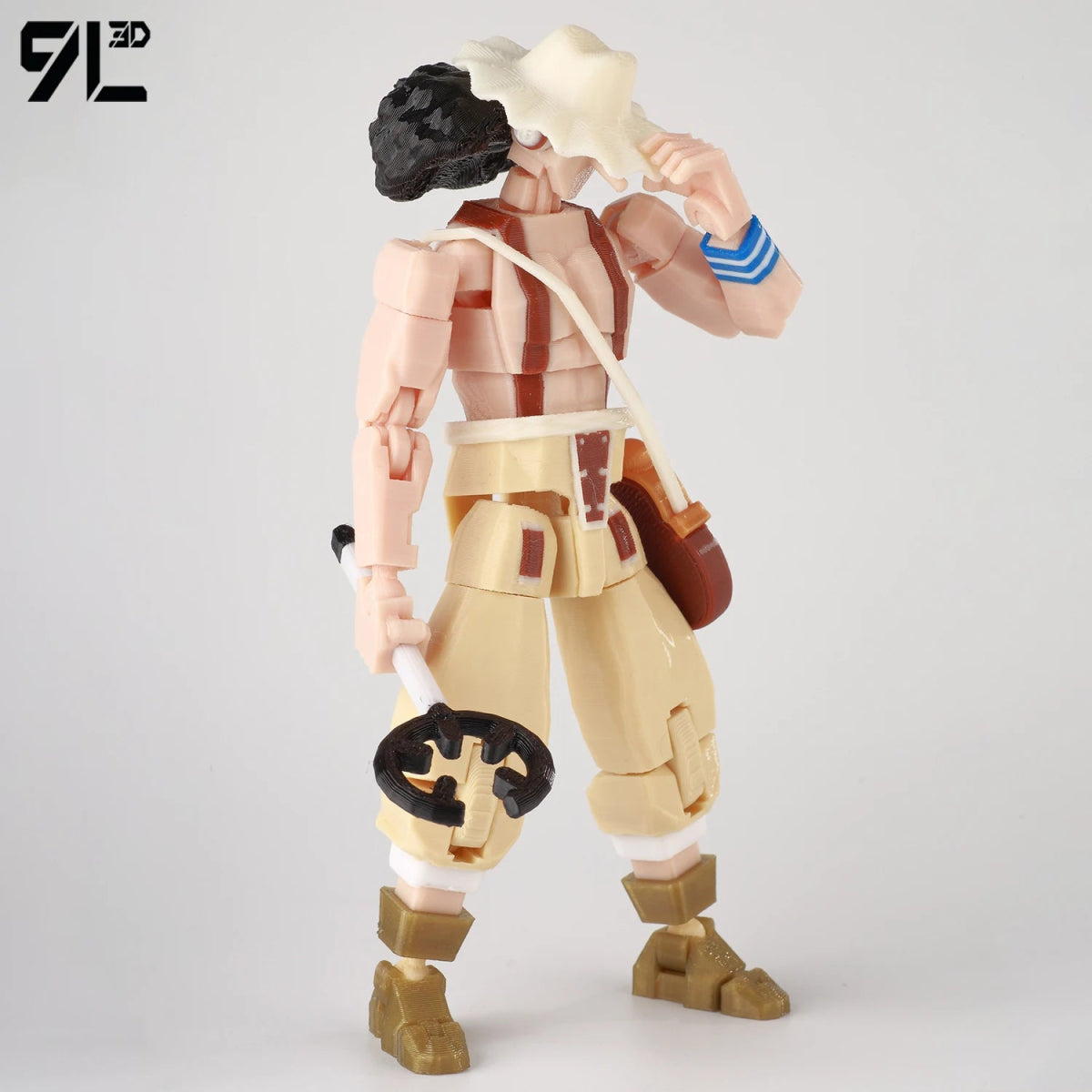 Figurine ONE PIECE Articulée 14cm | Zoro, Ace, Luffy - Modèle Collection 3D Pièces Interchangeables | Impression 3D - RukaCraft