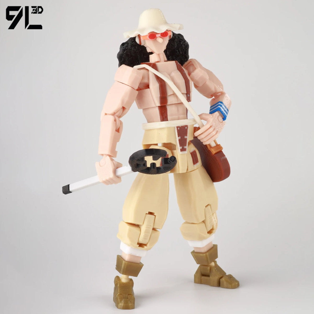 Figurine ONE PIECE Articulée 14cm | Zoro, Ace, Luffy - Modèle Collection 3D Pièces Interchangeables | Impression 3D - RukaCraft