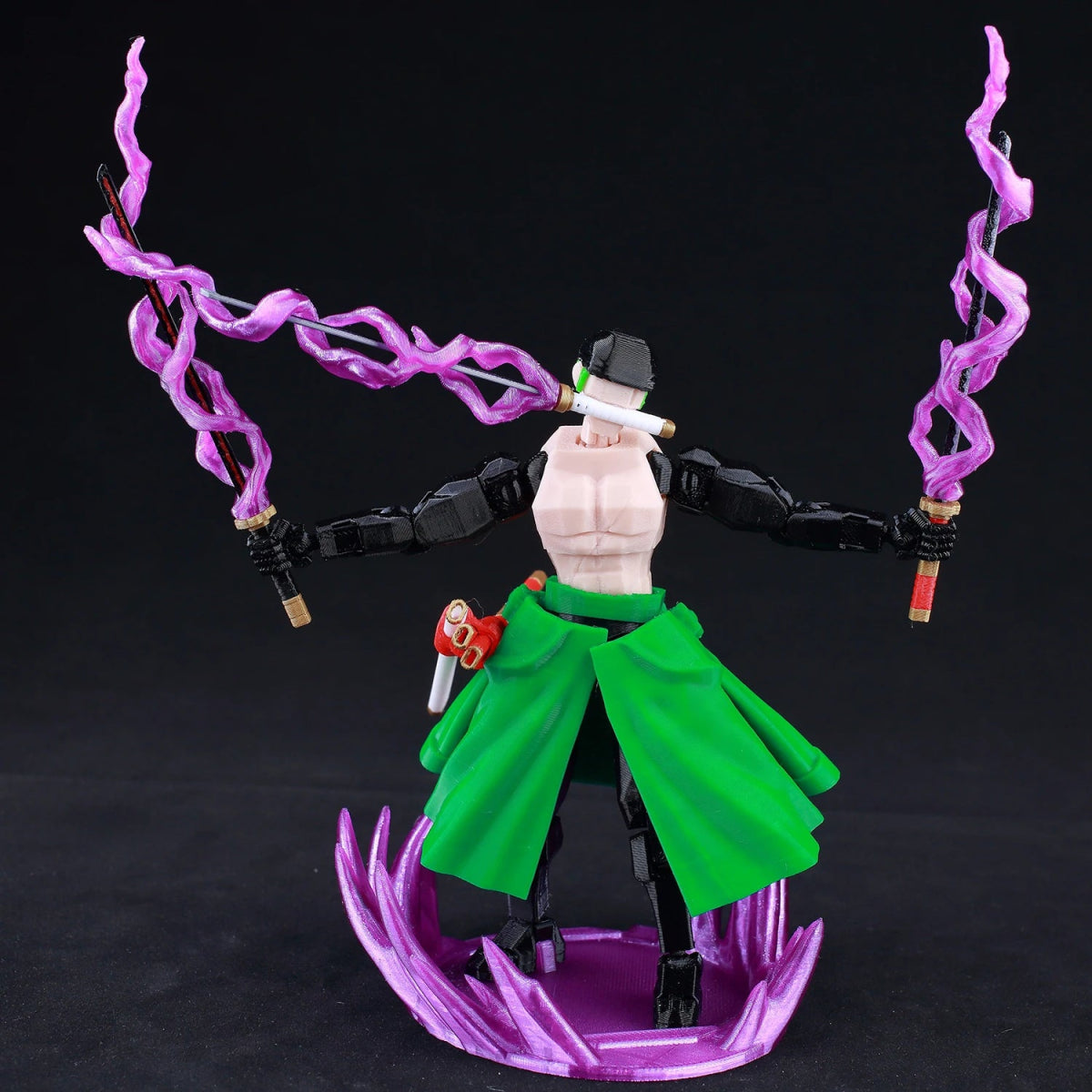 Figurine ONE PIECE Articulée 14cm | Zoro, Ace, Luffy - Modèle Collection 3D Pièces Interchangeables | Impression 3D - RukaCraft