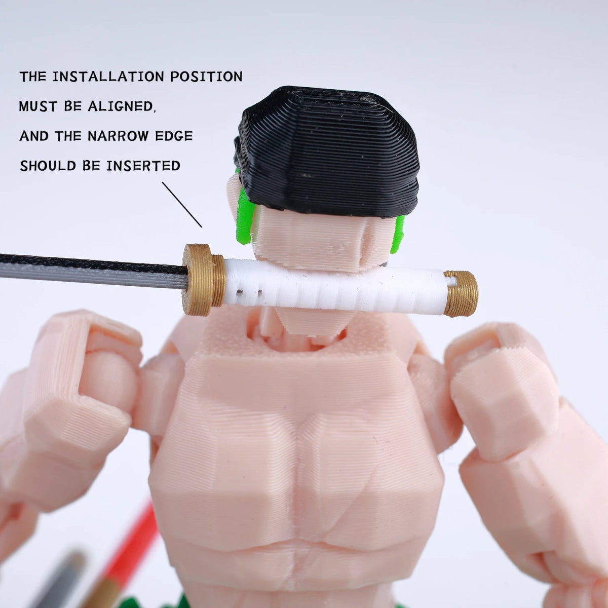 Figurine ONE PIECE Articulée 14cm | Zoro, Ace, Luffy - Modèle Collection 3D Pièces Interchangeables | Impression 3D - RukaCraft