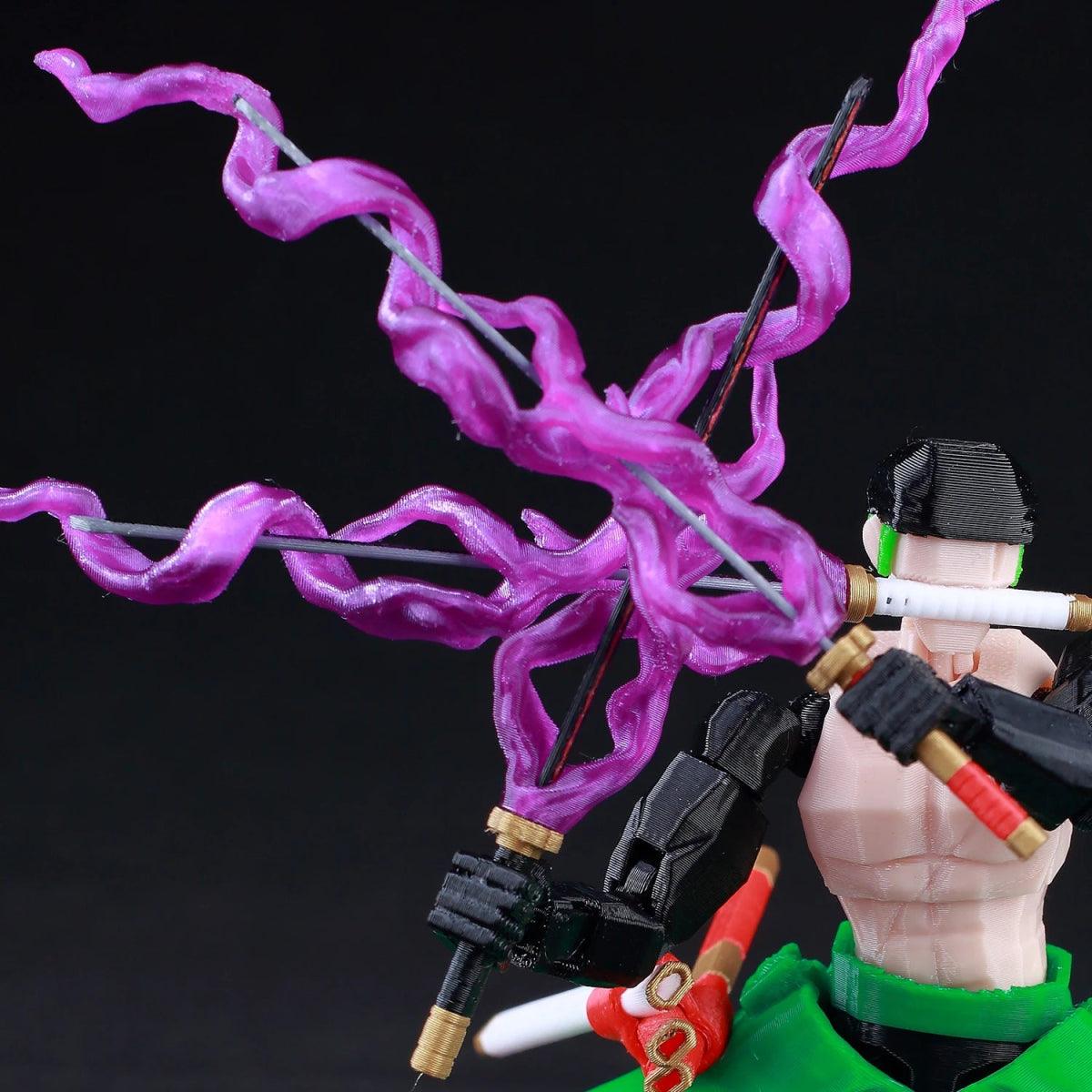 Figurine ONE PIECE Articulée 14cm | Zoro, Ace, Luffy - Modèle Collection 3D Pièces Interchangeables | Impression 3D - RukaCraft